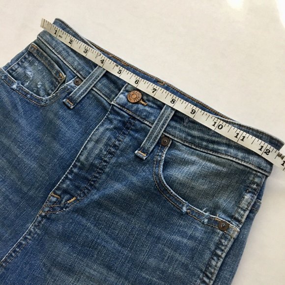 Madewell‎ Curvy High-Rise Skinny Jeans Drop Step-Hem Edition Size 25 - Picture 9 of 12